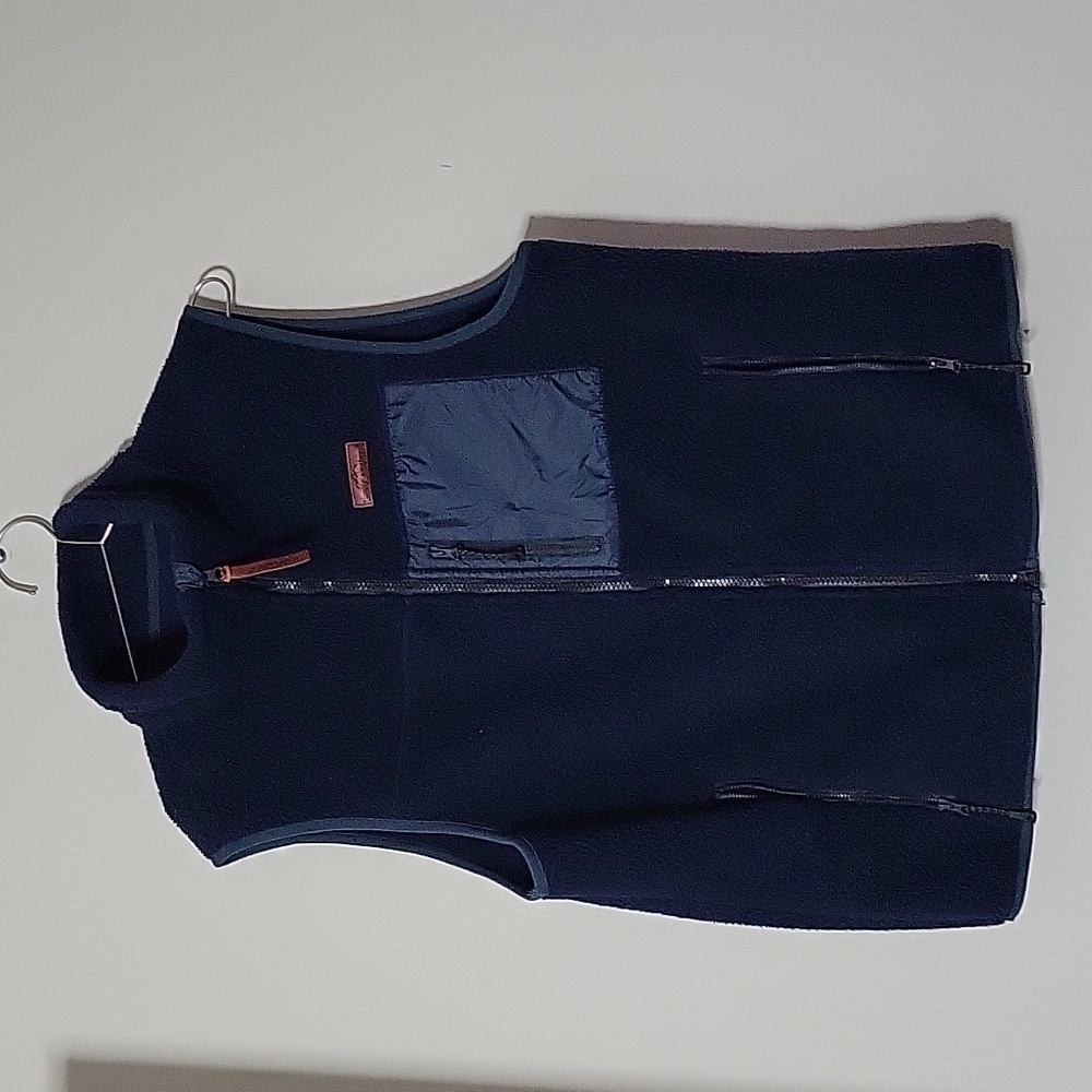 Simply Southern Men's Fleece Vest Blue